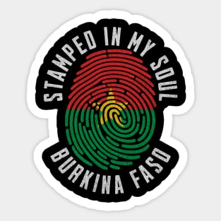 Stamped in My Soul Burkina Faso Flag Burkinabè Pride Sticker